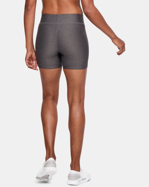 Women's HeatGear® Armour Shorts - Mid, Gray, pdpMainDesktop image number 1